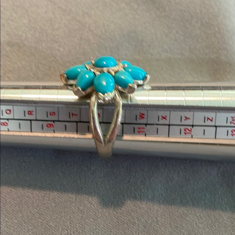 Carolyn Pollack Blue and Silver Statement Ring